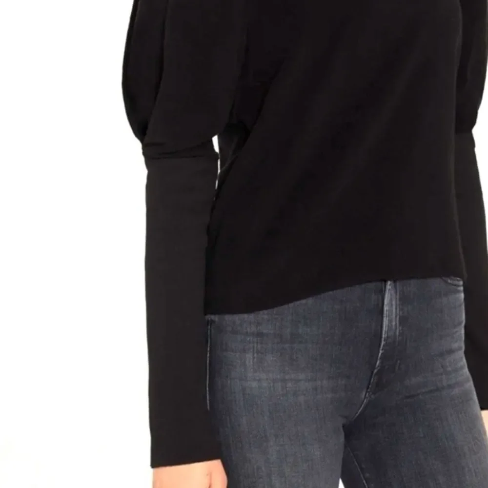 NWOT  170.00GOLDIE REVERSE FRENCH TERRY PUFF SLEEVE SWEATSHIRT Large - Picture 4 of 6